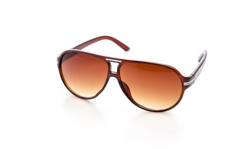 light brown square sunglasses